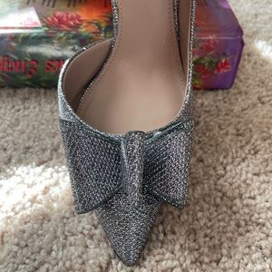Betsy Johnson silver heel